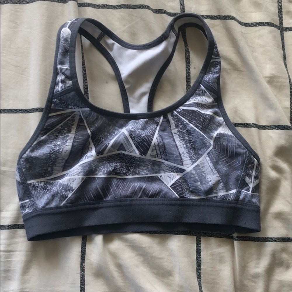 grey sports bra